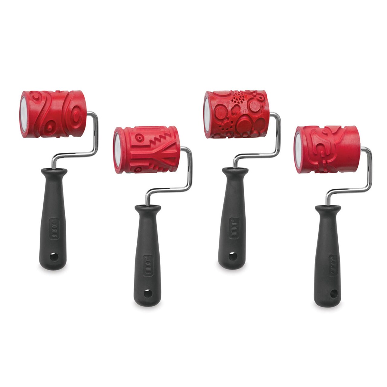 Amaco Clay Texture Rollers Class Pack - Includes Handles, 2.5", Style 1